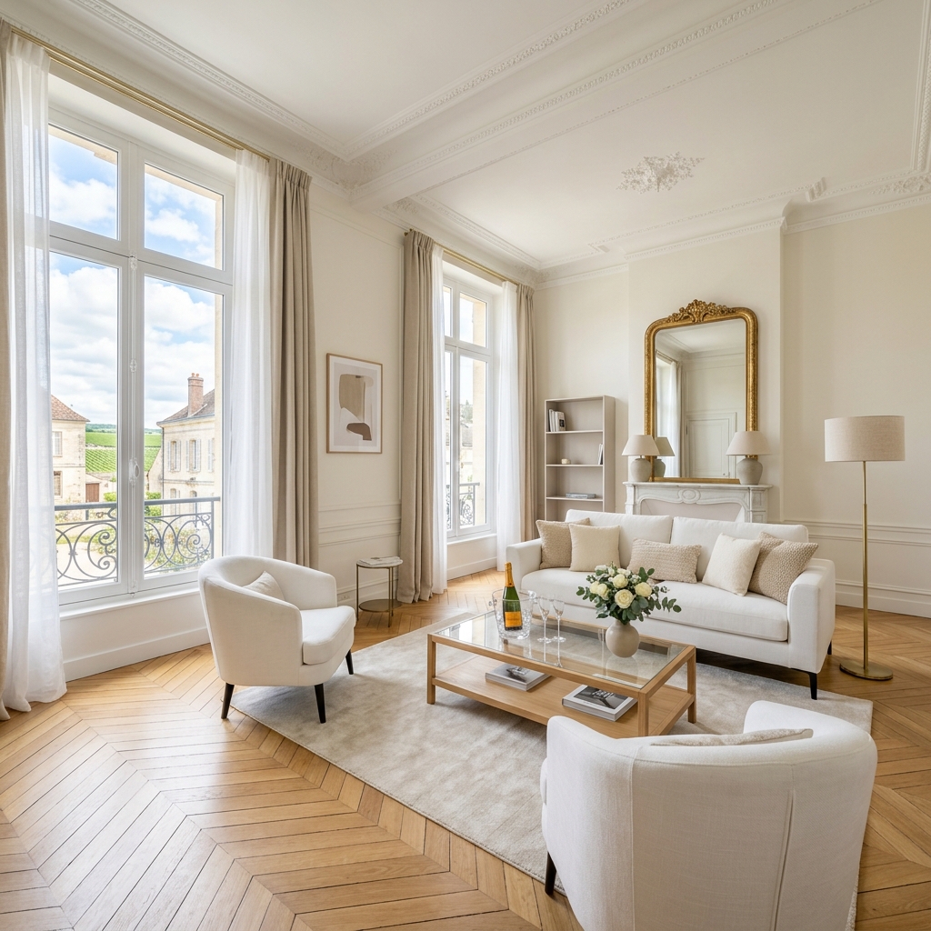 Appartement de luxe géré par Argus Concierge à Épernay